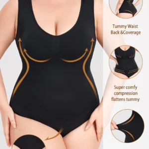 plus size seamless one piece shapewear for women: tummy control, butt lifting, and shaping bodysuit