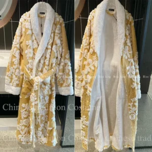 thicken flannel shower robes homewear 2024 winter new bathrobe lady elegant nightgown intimate lingerie long kimono loungewear