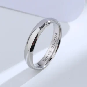 buyee 925 sterling silver couples ring sets can engrave name simple white ring finger for women men fashion fine jewelry circle